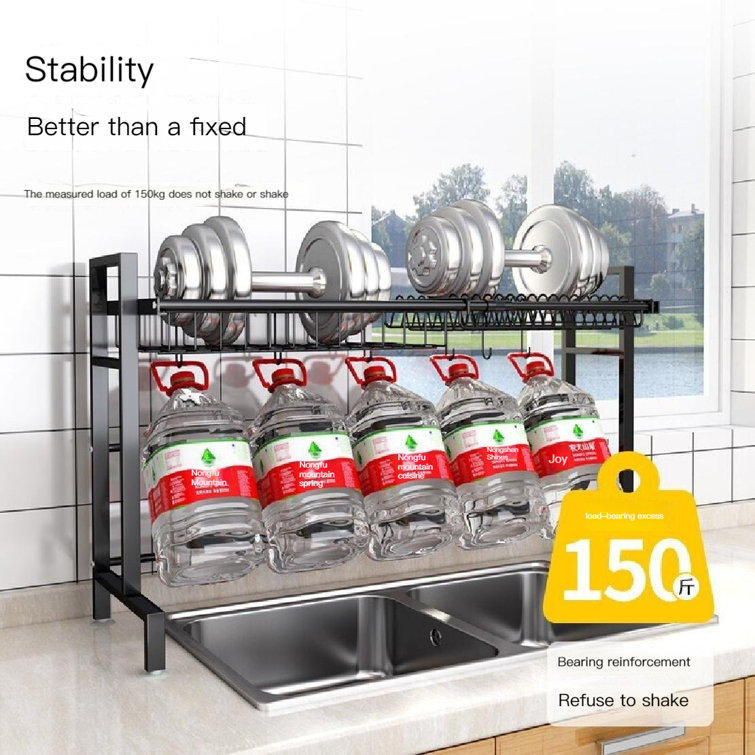 Captive Gala Stainless Steel In Sink Dish Rack Wayfair Canada